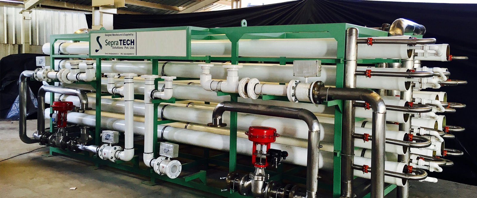 Industrial membrane filtration system